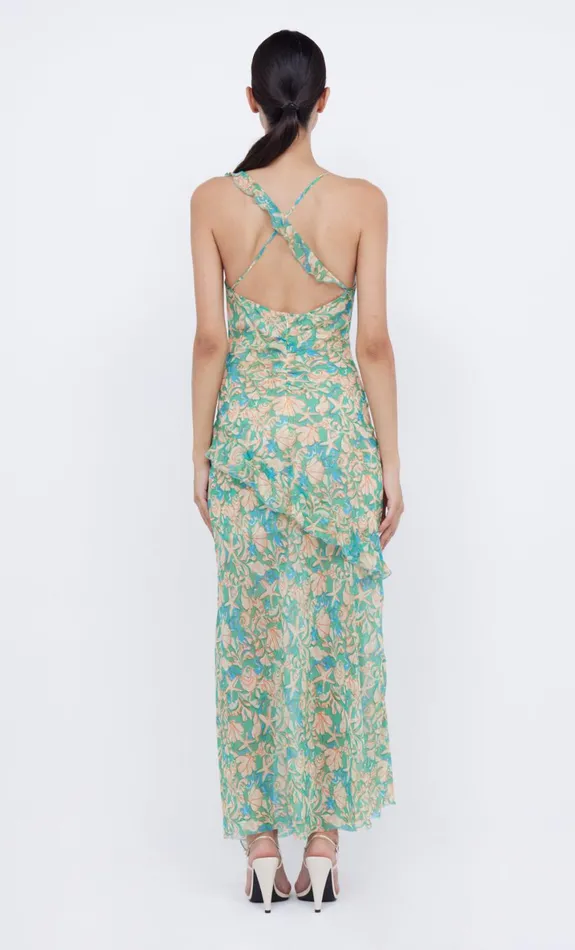 Bec Bridge OASIS FRILL MAXI DRESS 8211 UNDER THE SEA Women Wedding Guest