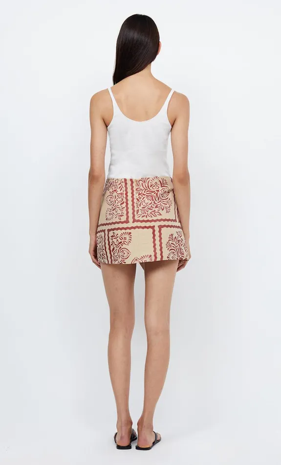 Bec Bridge PALM BLISS WRAP MINI SKIRT 8211 SAHARA JACQUARD Women Skirts