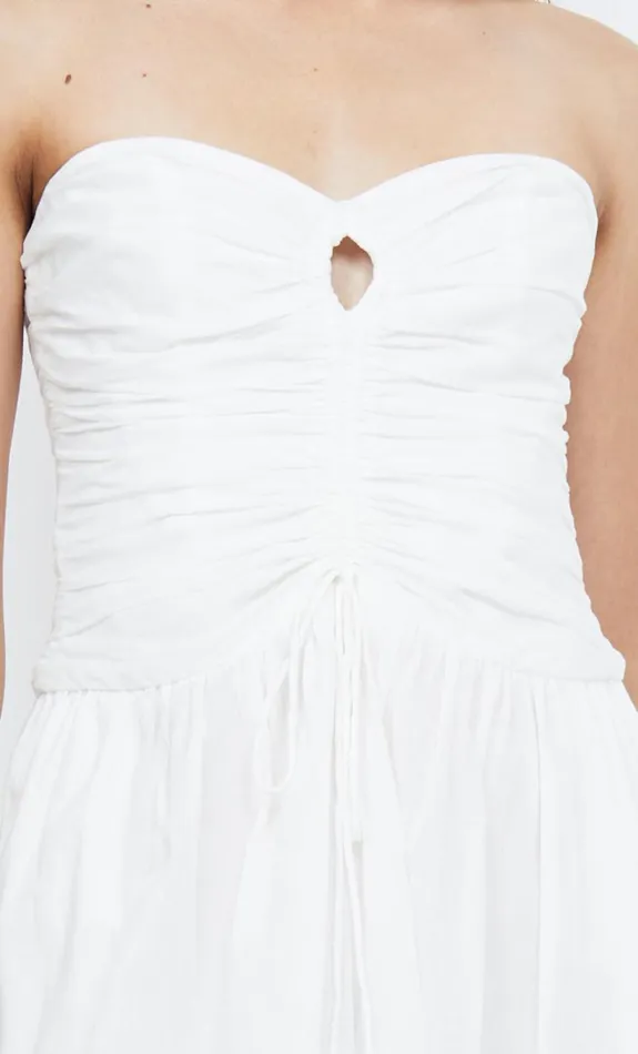 Bec Bridge PALMER STRAPLESS MAXI 8211 IVORY Women Maxi Dresses
