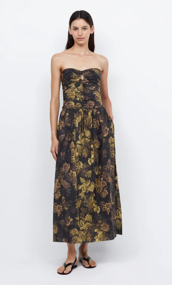 Bec Bridge PALMER STRAPLESS MAXI 8211 JASPER FLORAL Women Maxi Dresses