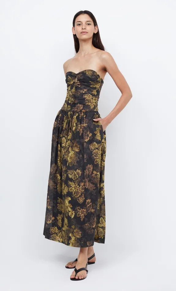 Bec Bridge PALMER STRAPLESS MAXI 8211 JASPER FLORAL Women Maxi Dresses