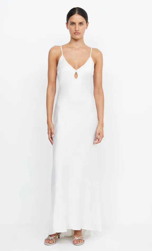 Bec Bridge PARADISE SILK BEADED MAXI DRESS 8211 IVORY Women Maxi Dresses