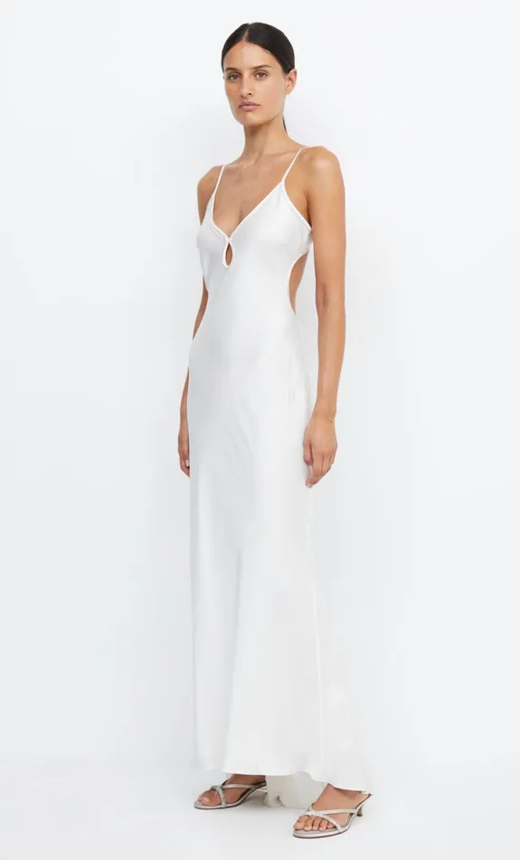 Bec Bridge PARADISE SILK BEADED MAXI DRESS 8211 IVORY Women Maxi Dresses