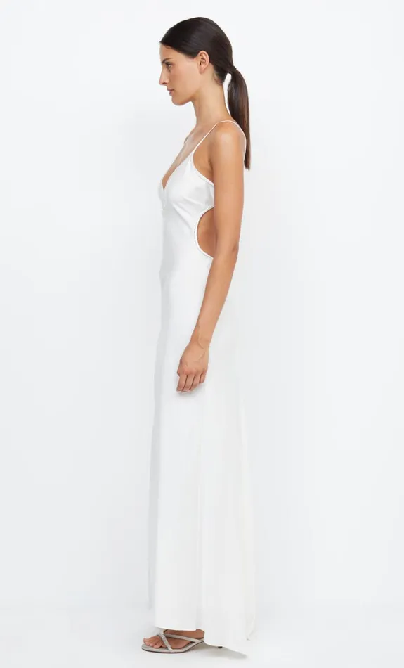 Bec Bridge PARADISE SILK BEADED MAXI DRESS 8211 IVORY Women Maxi Dresses