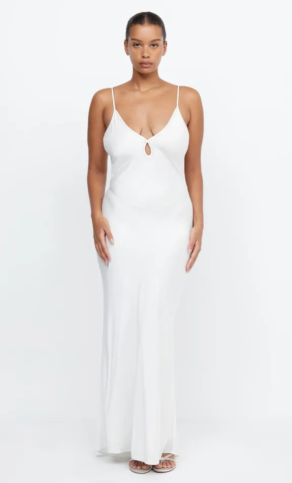 Bec Bridge PARADISE SILK BEADED MAXI DRESS 8211 IVORY Women Maxi Dresses
