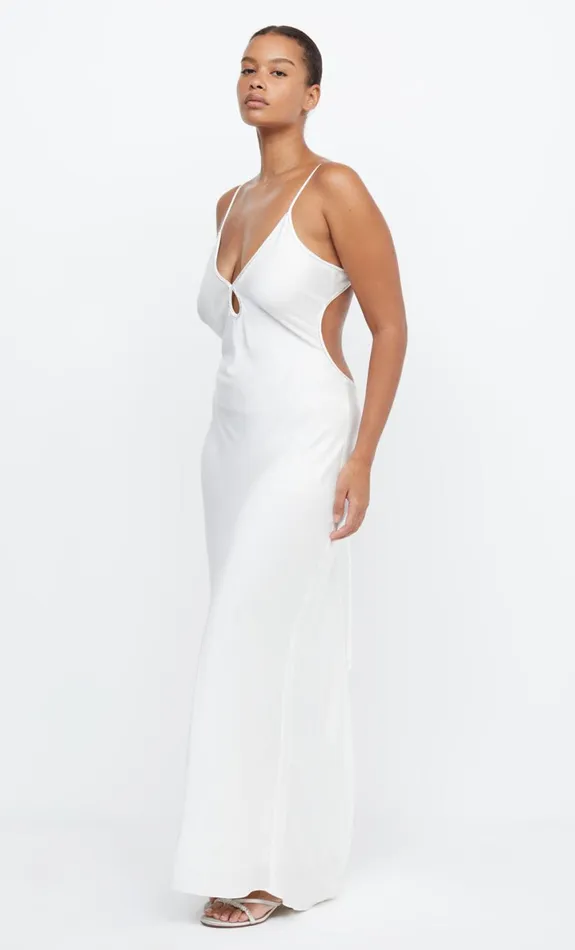 Bec Bridge PARADISE SILK BEADED MAXI DRESS 8211 IVORY Women Maxi Dresses