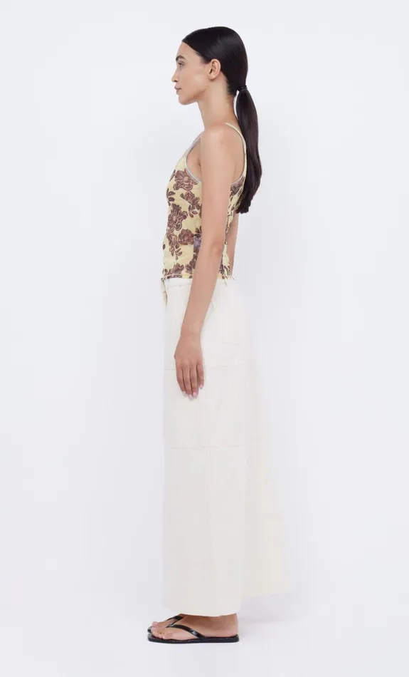 Bec Bridge PHOENIX MAXI SKIRT 8211 CREAMBLACK Women Skirts