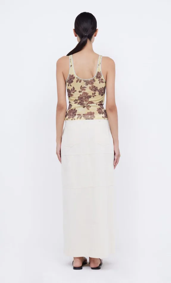 Bec Bridge PHOENIX MAXI SKIRT 8211 CREAMBLACK Women Skirts