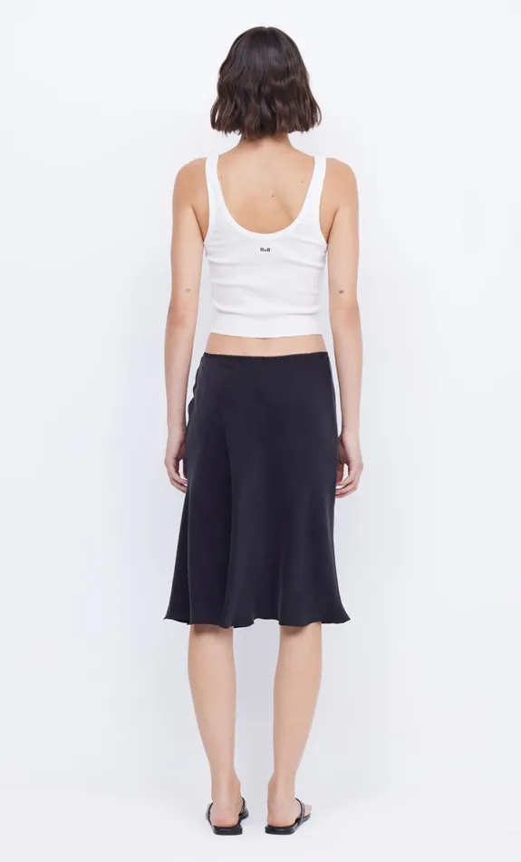Bec Bridge PIPER BIAS MIDI SKIRT 8211 BLACK Women Skirts