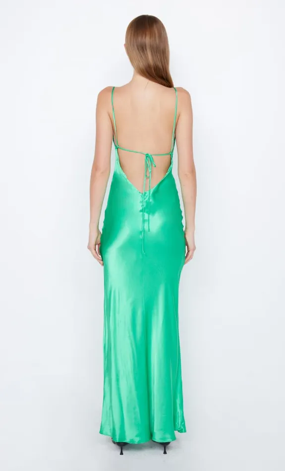 Bec Bridge REN SPLIT MAXI DRESS 8211 EMERALD Women Wedding Guest