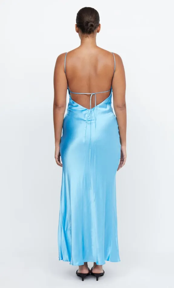 Bec Bridge REN SPLIT MAXI DRESS 8211 TOPAZ BLUE Women Wedding Guest