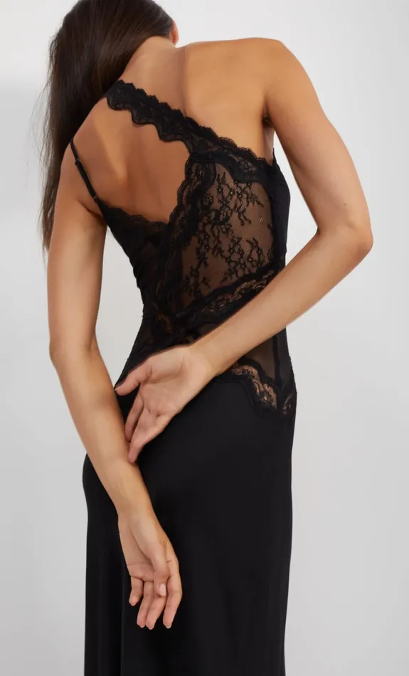 Bec Bridge RIA ASYM MAXI DRESS 8211 BLACK Women Maxi Dresses
