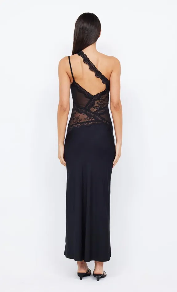 Bec Bridge RIA ASYM MAXI DRESS 8211 BLACK Women Maxi Dresses