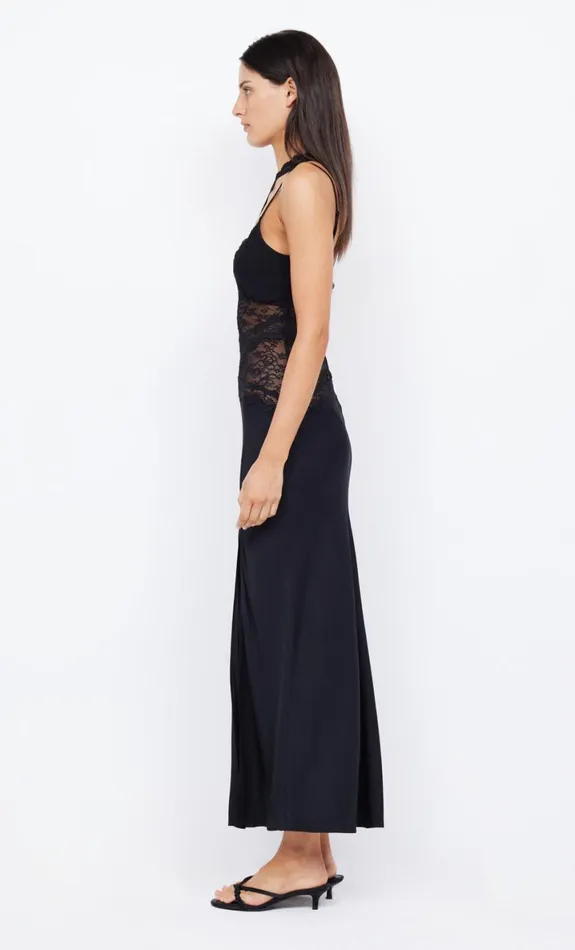 Bec Bridge RIA ASYM MAXI DRESS 8211 BLACK Women Maxi Dresses