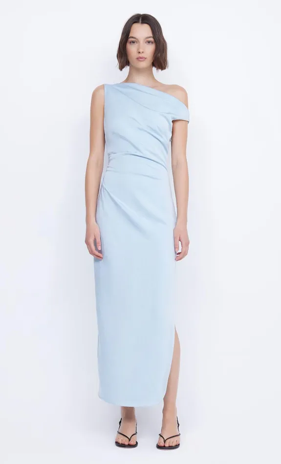 Bec Bridge ROCHELLE ASYM MIDI DRESS 8211 DOLPHIN BLUE Women Prom Dresses