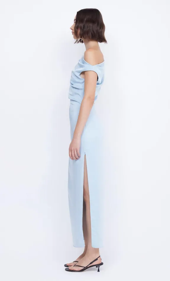 Bec Bridge ROCHELLE ASYM MIDI DRESS 8211 DOLPHIN BLUE Women Prom Dresses