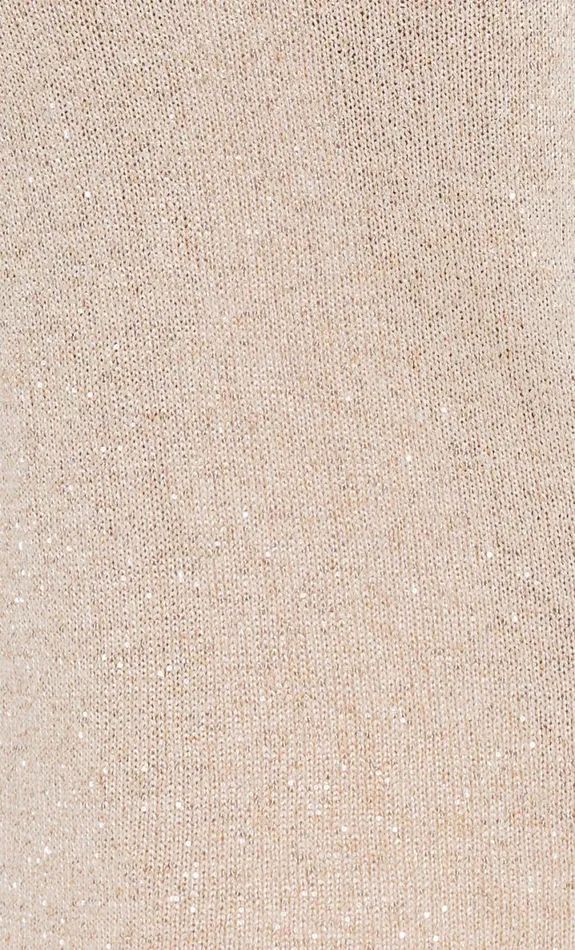 Bec Bridge SADIE SEQUIN KNIT SLIP DRESS 8211 GOLD Women Maxi Dresses
