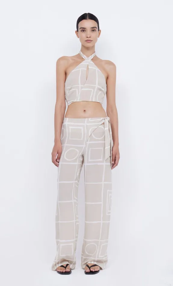 Bec Bridge SALMA HALTER TOP 8211 CHECKERS Women Cropped