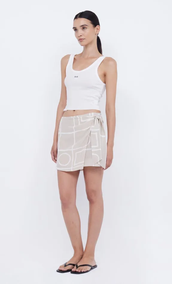 Bec Bridge SALMA WRAP MINI SKIRT 8211 CHECKERS Women Skirts