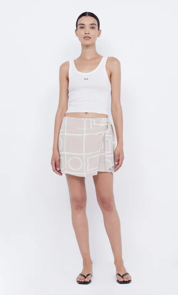 Bec Bridge SALMA WRAP MINI SKIRT 8211 CHECKERS Women Skirts