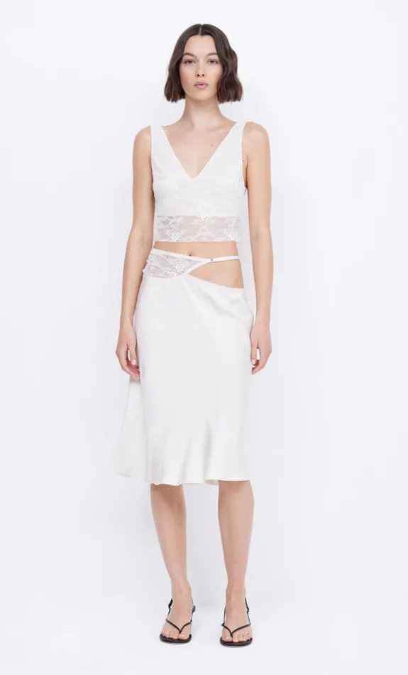 Bec Bridge SANTAL CROPPED TOP 8211 IVORY Women Cropped