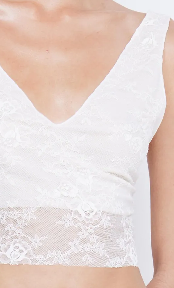 Bec Bridge SANTAL CROPPED TOP 8211 IVORY Women Cropped
