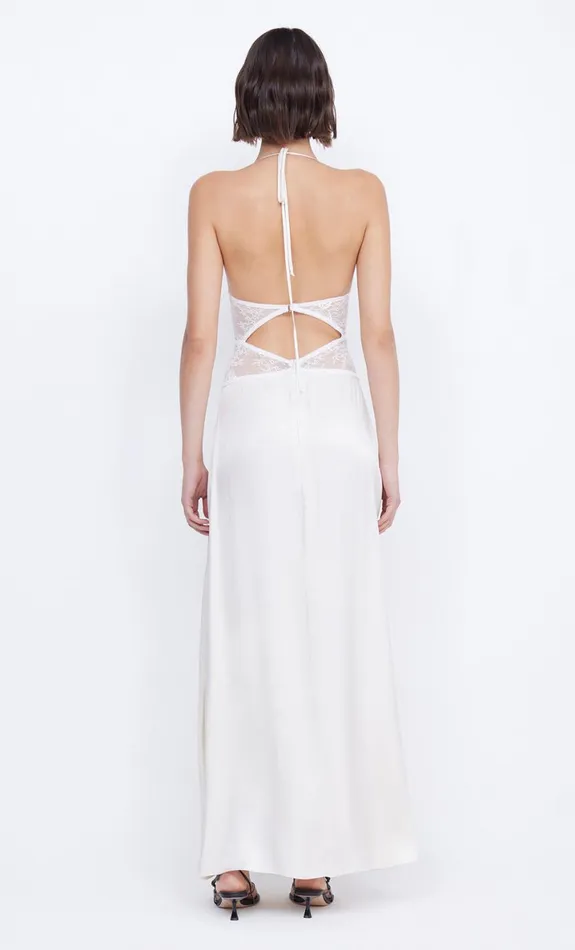 Bec Bridge SANTAL HALTER MAXI DRESS 8211 IVORY Women Prom Dresses