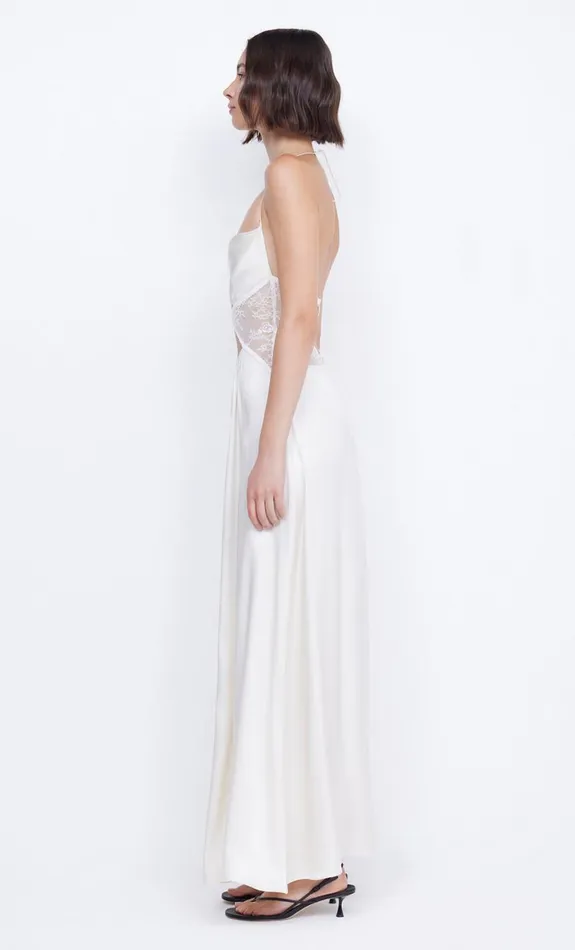 Bec Bridge SANTAL HALTER MAXI DRESS 8211 IVORY Women Prom Dresses