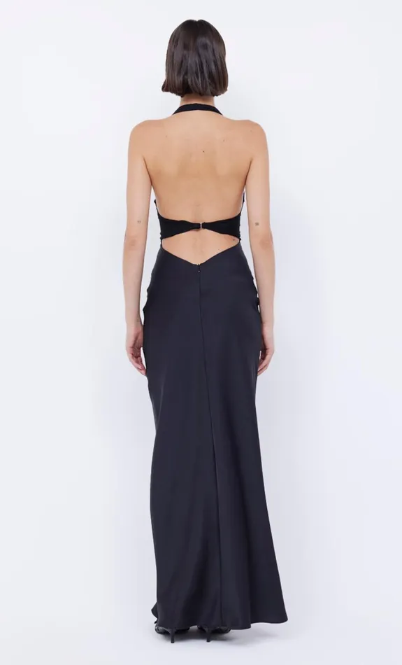 Bec Bridge SOLARE HALTER DRESS 8211 BLACK Women Wedding Guest