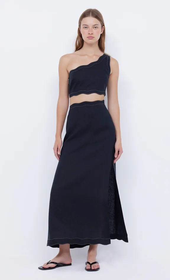 Bec Bridge TALLULAH ASYM CROP TOP 8211 BLACKBLACK Women Cropped