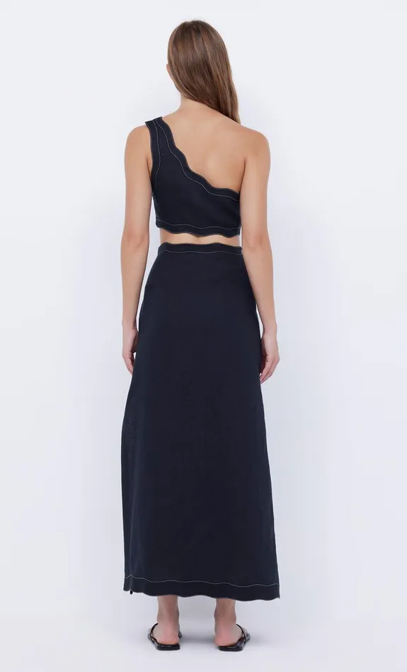 Bec Bridge TALLULAH ASYM CROP TOP 8211 BLACKBLACK Women Sleeveless