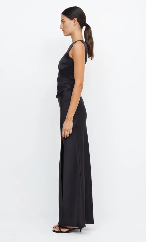 Bec Bridge THE DREAMER ASYM DRESS 8211 BLACK Women Bridesmaid Dresses