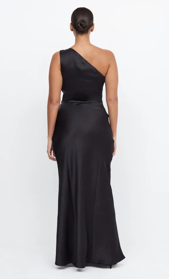 Bec Bridge THE DREAMER ASYM DRESS 8211 BLACK Women Bridesmaid Dresses