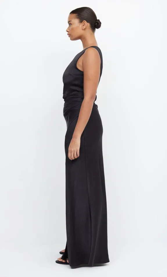 Bec Bridge THE DREAMER ASYM DRESS 8211 BLACK Women Bridesmaid Dresses