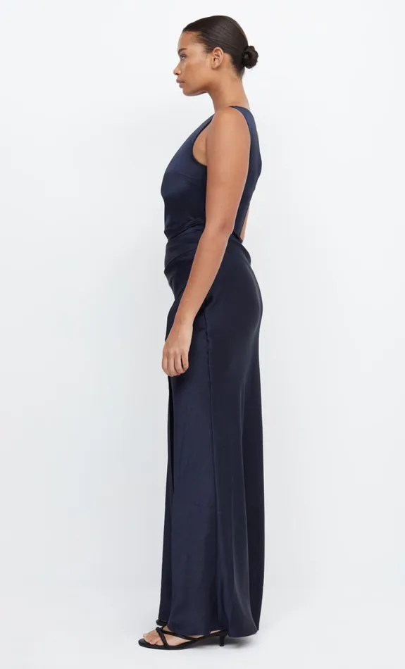 Bec Bridge THE DREAMER ASYM DRESS 8211 INK Women Bridesmaid Dresses