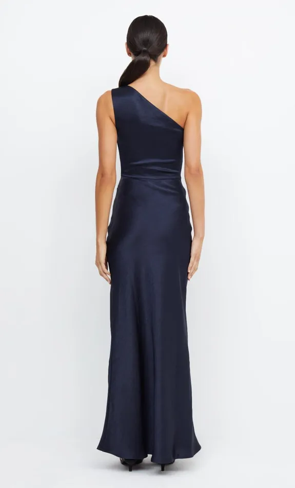Bec Bridge THE DREAMER ASYM DRESS 8211 INK Women Bridesmaid Dresses