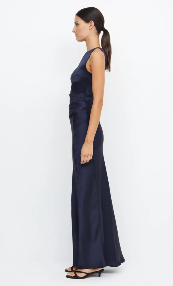Bec Bridge THE DREAMER ASYM DRESS 8211 INK Women Maxi Dresses