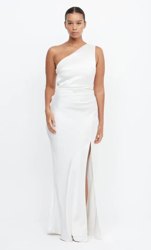Bec Bridge THE DREAMER ASYM DRESS 8211 IVORY Women Maxi Dresses