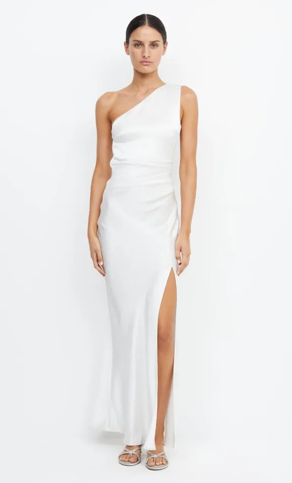 Bec Bridge THE DREAMER ASYM DRESS 8211 IVORY Women Maxi Dresses