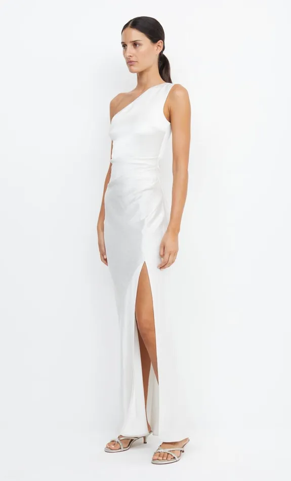 Bec Bridge THE DREAMER ASYM DRESS 8211 IVORY Women Maxi Dresses