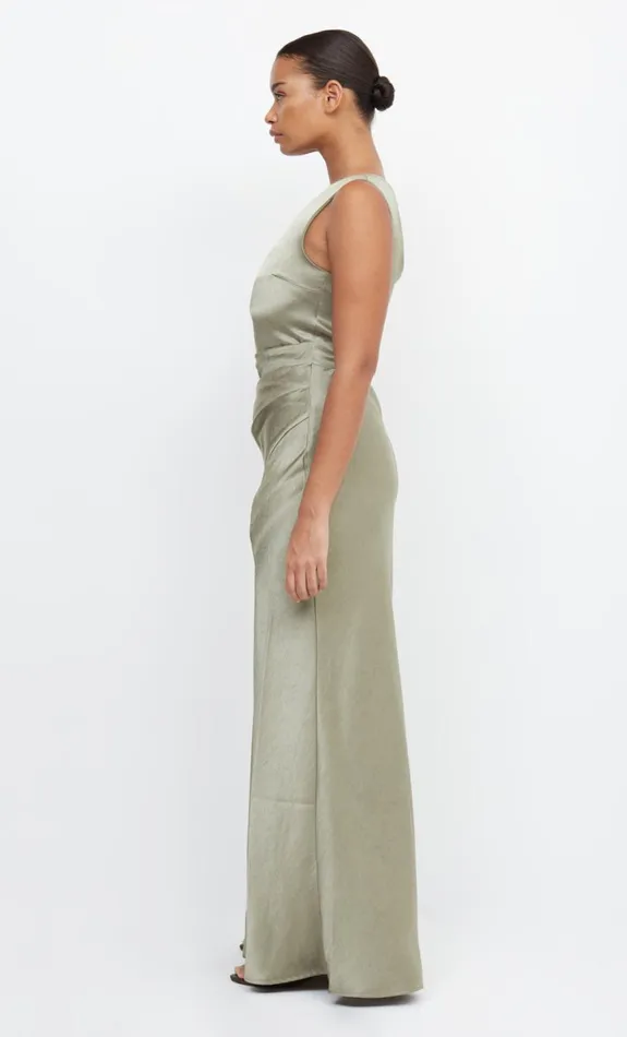 Bec Bridge THE DREAMER ASYM DRESS 8211 SAGE Women Maxi Dresses