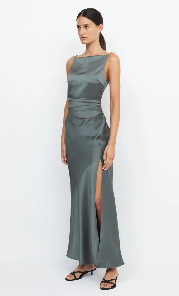 Bec Bridge THE DREAMER MAXI DRESS 8211 DARK WILLOW Women Maxi Dresses