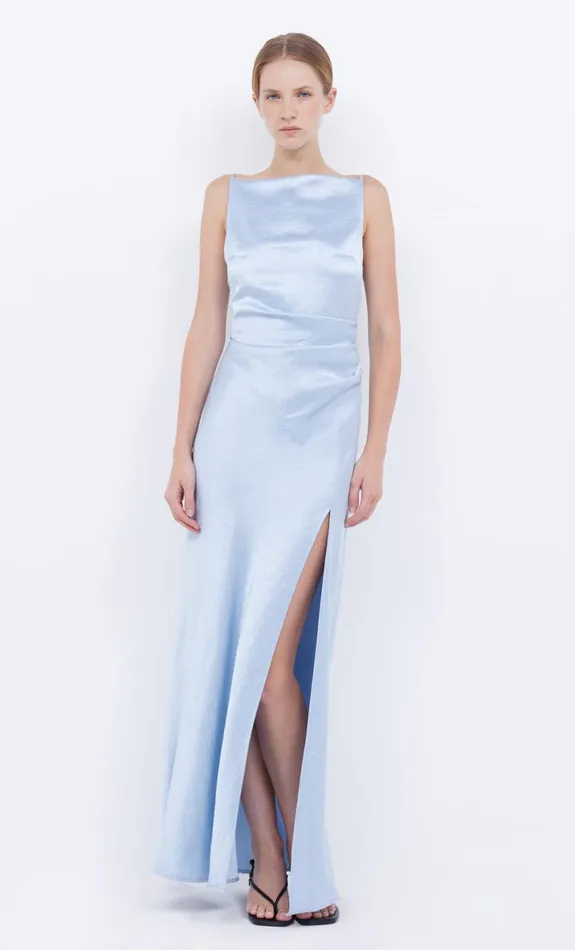 Bec Bridge THE DREAMER MAXI DRESS 8211 DUSTY BLUE Women Wedding Guest