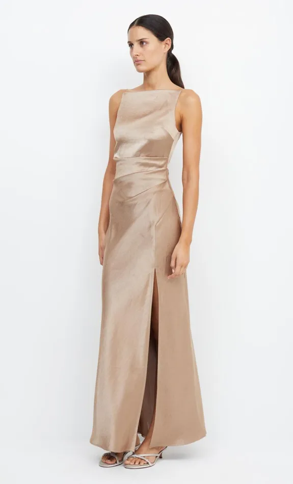 Bec Bridge THE DREAMER MAXI DRESS 8211 GOLDEN Women Bridesmaid Dresses