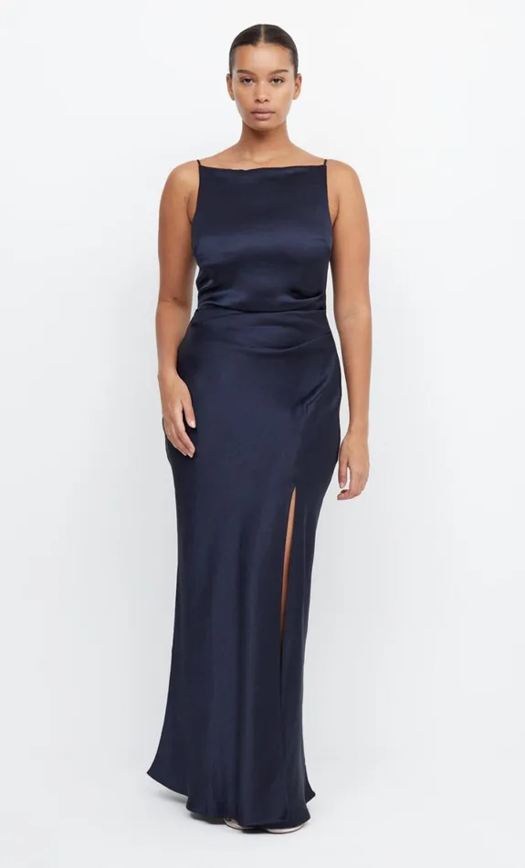 Bec Bridge THE DREAMER MAXI DRESS 8211 INK Women Maxi Dresses