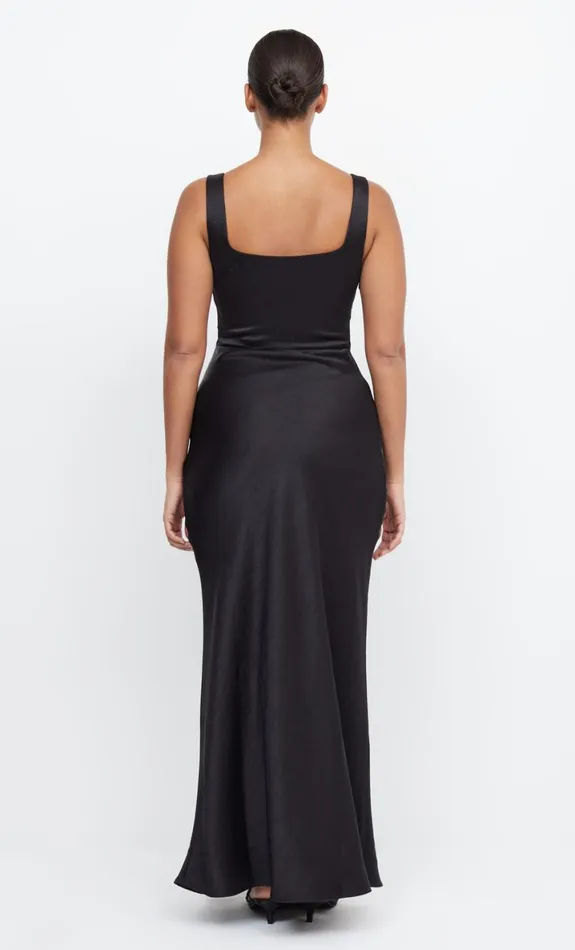 Bec Bridge THE DREAMER SQUARE NECK DRESS 8211 BLACK Women Maxi Dresses