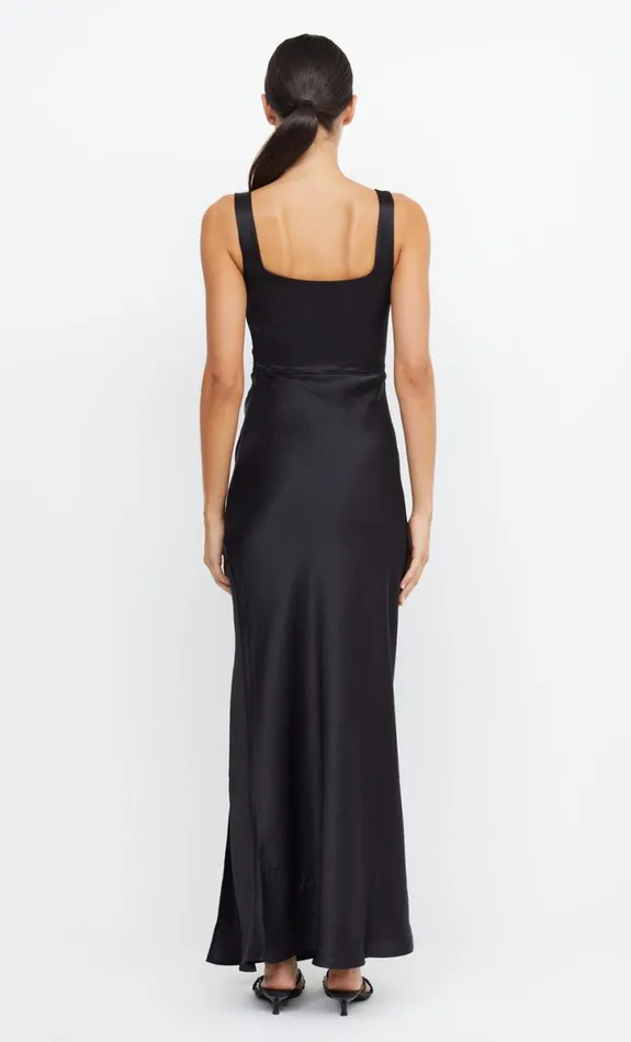 Bec Bridge THE DREAMER SQUARE NECK DRESS 8211 BLACK Women Maxi Dresses