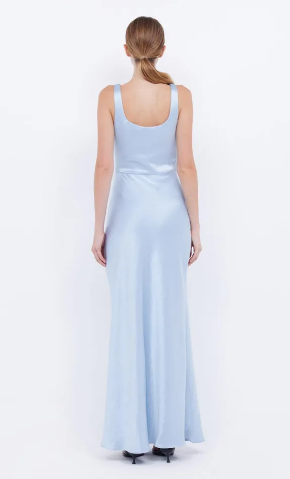 Bec Bridge THE DREAMER SQUARE NECK DRESS 8211 DUSTY BLUE Women Wedding Guest