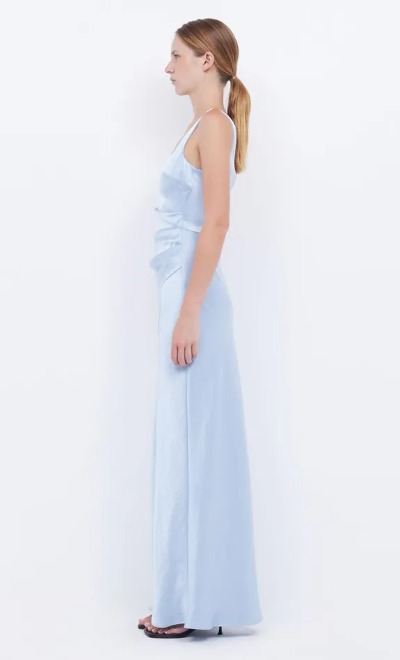 Bec Bridge THE DREAMER SQUARE NECK DRESS 8211 DUSTY BLUE Women Wedding Guest