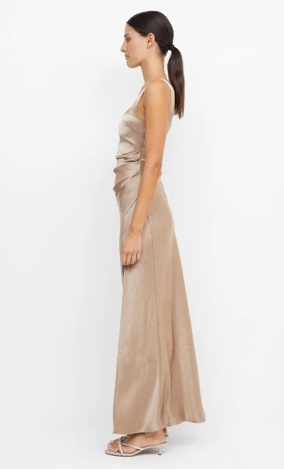 Bec Bridge THE DREAMER SQUARE NECK DRESS 8211 GOLDEN Women Bridesmaid Dresses